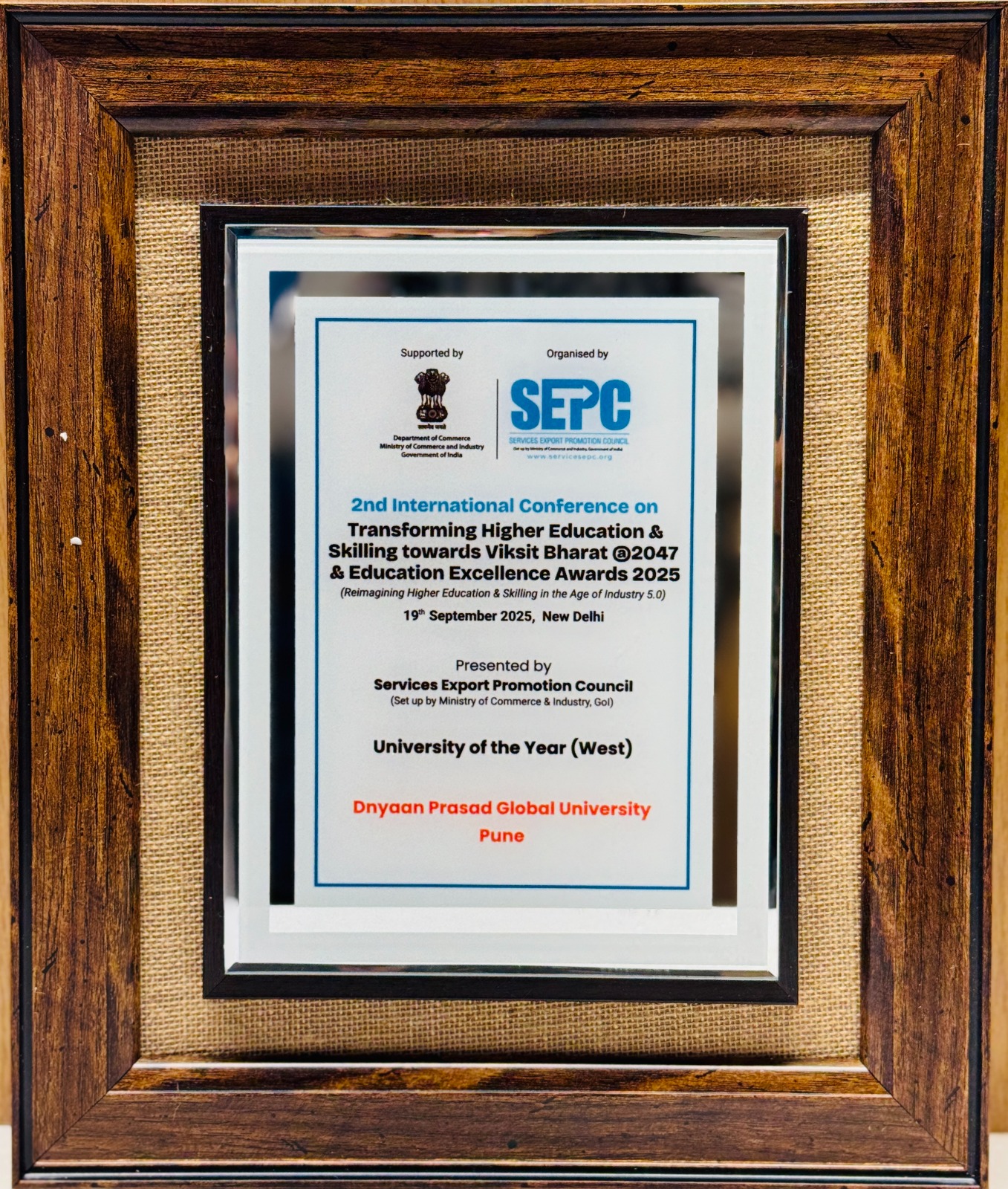 SEPC Certificate